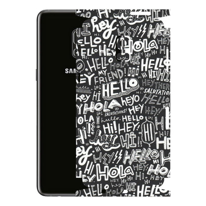 Samsung A/S Series Phone Skins (All Models) - Hi Hello Doodles - Matte Finish (M-25) Samsung Galaxy A8 Plus