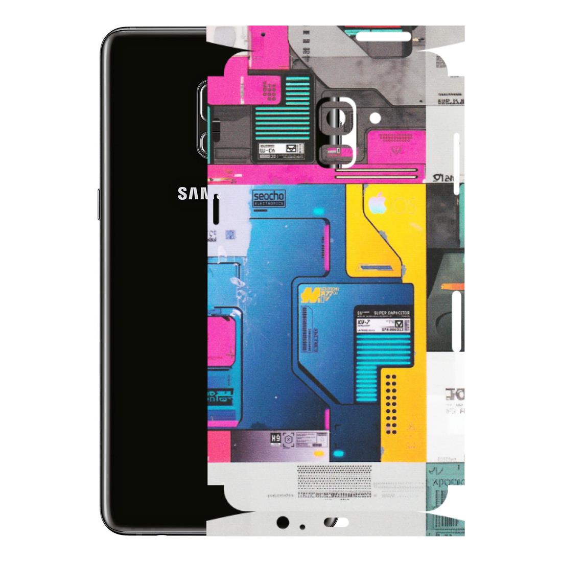 Samsung A/S Series Phone Skins (All Models) - Colourfull Motherboard Internals - Matte Finish (M-55) Samsung Galaxy A8 Plus