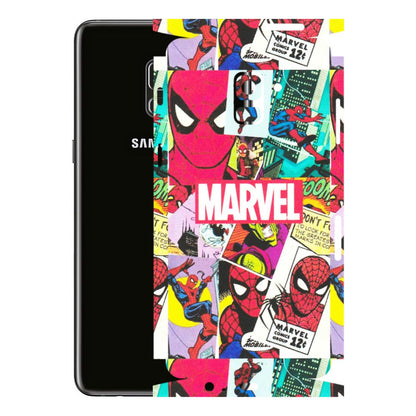 Samsung A/S Series Phone Skins (All Models) - Marvel Comic Spiderman Grafitti - Matte Finish (M-72) Samsung Galaxy A8 Plus