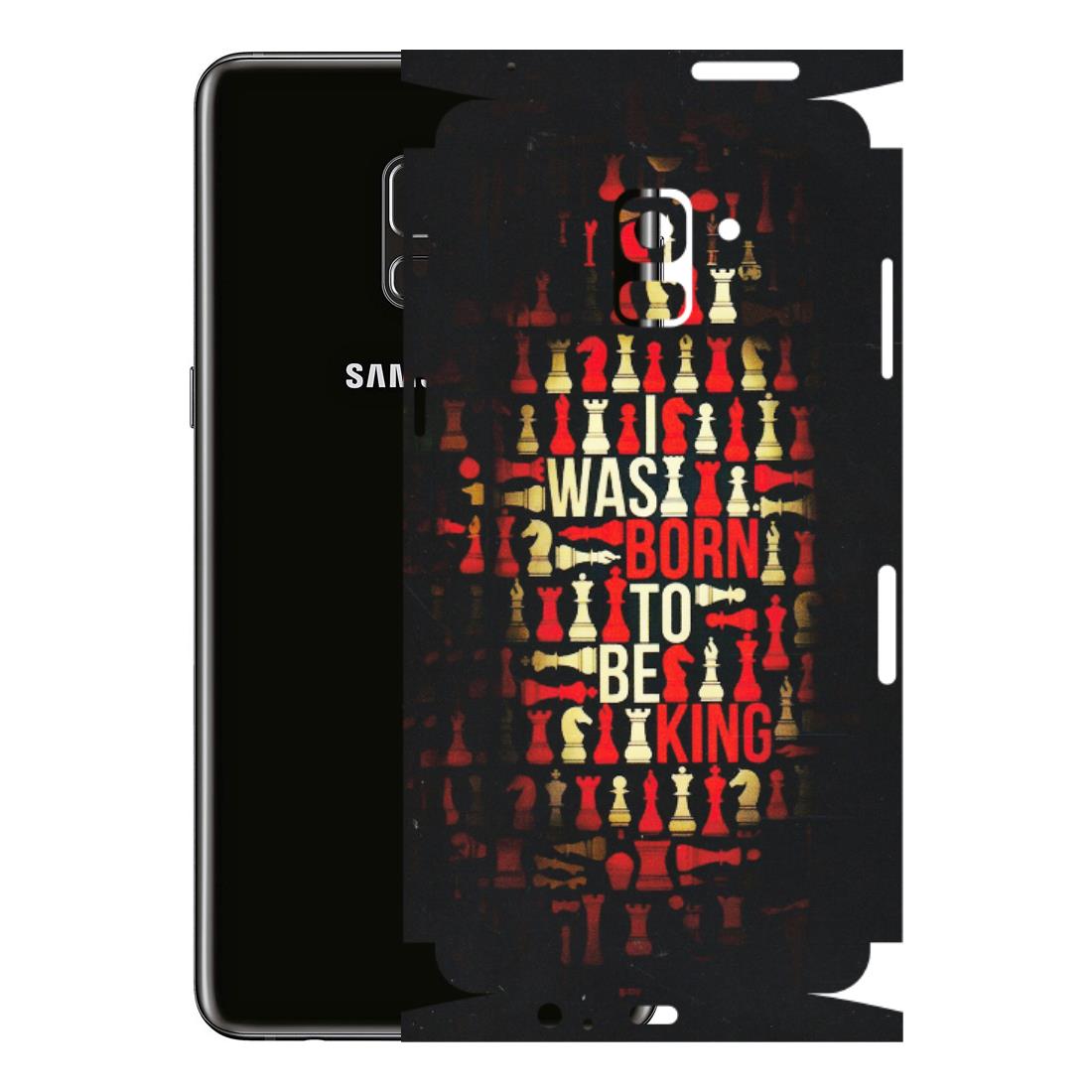 Samsung A/S Series Phone Skins (All Models) - Born To Be King - Matte Finish (M-73) Samsung Galaxy A8 Plus