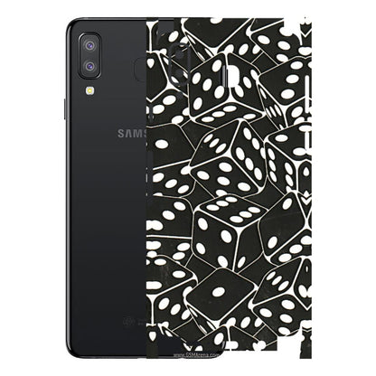 Samsung A/S Series Phone Skins (All Models) - Big Black Dices - 3D Embossed Finish (L-106) Samsung Galaxy A8 Star