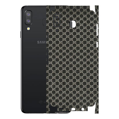 Samsung A/S Series Phone Skins (All Models) - Black G Print - 3D Embossed Finish (L-109) Samsung Galaxy A8 Star