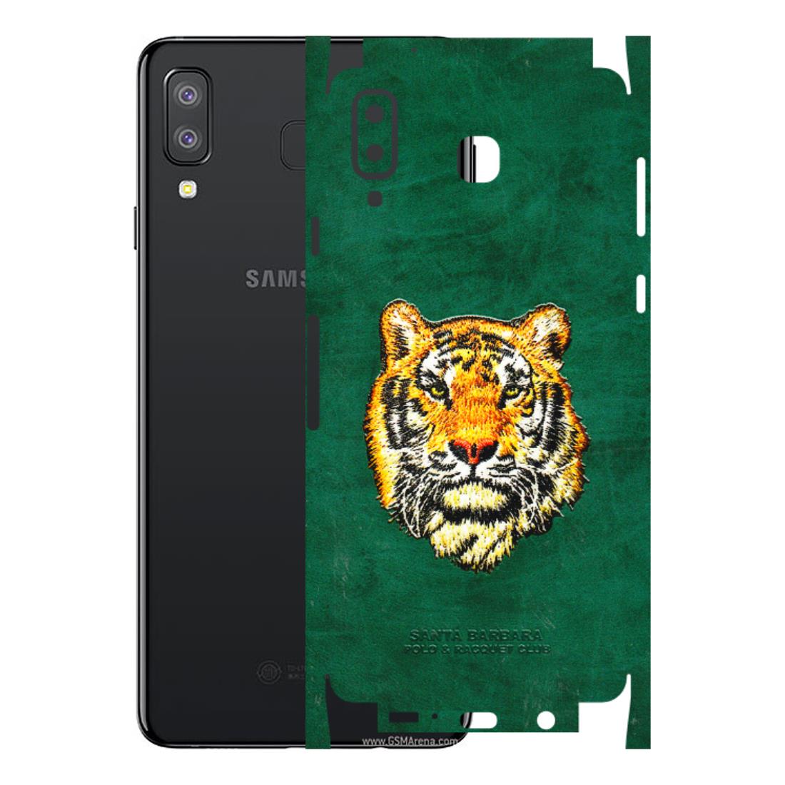 Samsung A/S Series Phone Skins (All Models) - Leather Feel Tiger - 3D Embossed Finish (L-111) Samsung Galaxy A8 Star