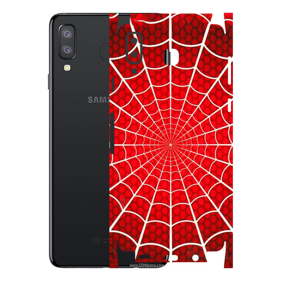 Samsung A/S Series Phone Skins (All Models) - Classic Spidey Web - 3D Embossed Finish (L-115) Samsung Galaxy A8 Star