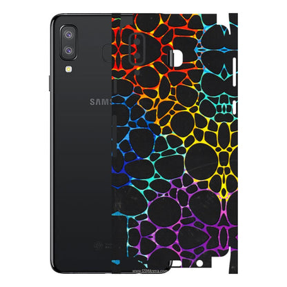 Samsung A/S Series Phone Skins (All Models) - Abstract Art MultiColour - 3D Embossed Finish (L-133) Samsung Galaxy A8 Star
