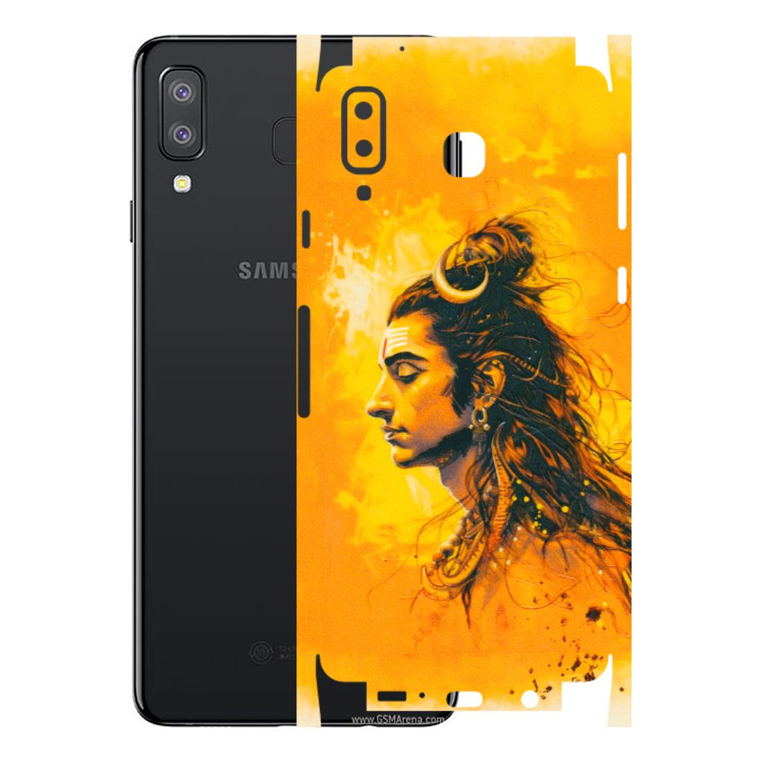 Samsung A/S Series Phone Skins (All Models) - Shiv Shakti - 3D Embossed Finish (L-14) Samsung Galaxy A8 Star