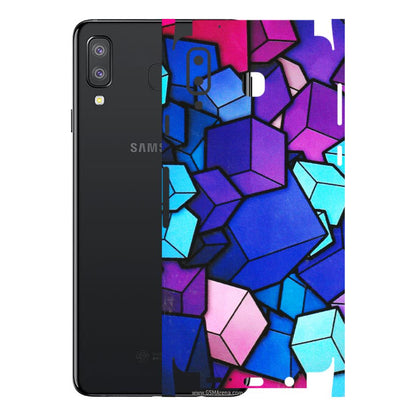 Samsung A/S Series Phone Skins (All Models) - Cube Doodle - 3D Embossed Finish (L-141) Samsung Galaxy A8 Star