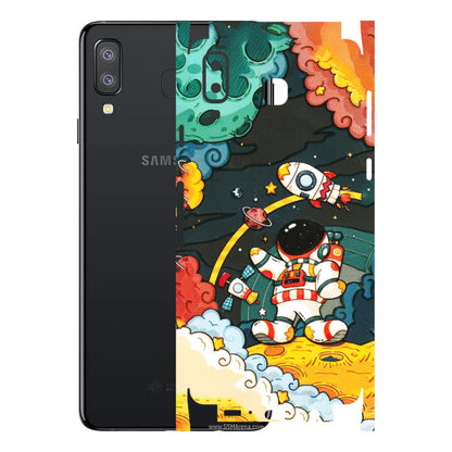 Samsung A/S Series Phone Skins (All Models) - Astronauts & Spaceship - 3D Embossed Finish (L-145) Samsung Galaxy A8 Star