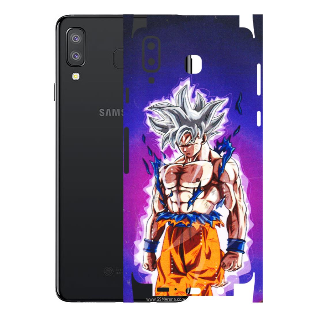 Samsung A/S Series Phone Skins (All Models) - Goku Purple Anime - 3D Embossed Finish (L-147) Samsung Galaxy A8 Star
