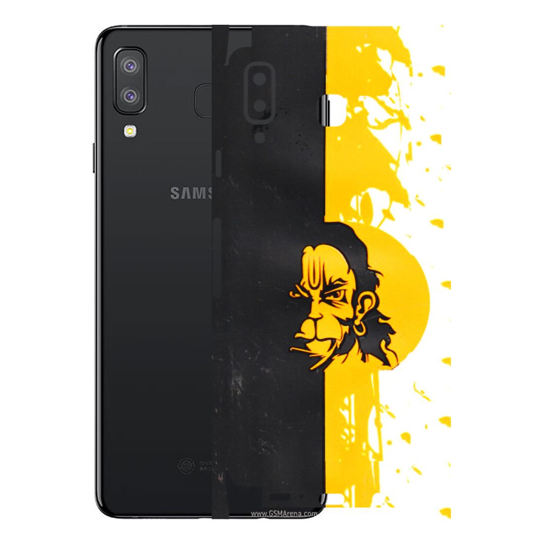 Samsung A/S Series Phone Skins (All Models) - Bajrangbali - 3D Embossed Finish (L-151) Samsung Galaxy A8 Star