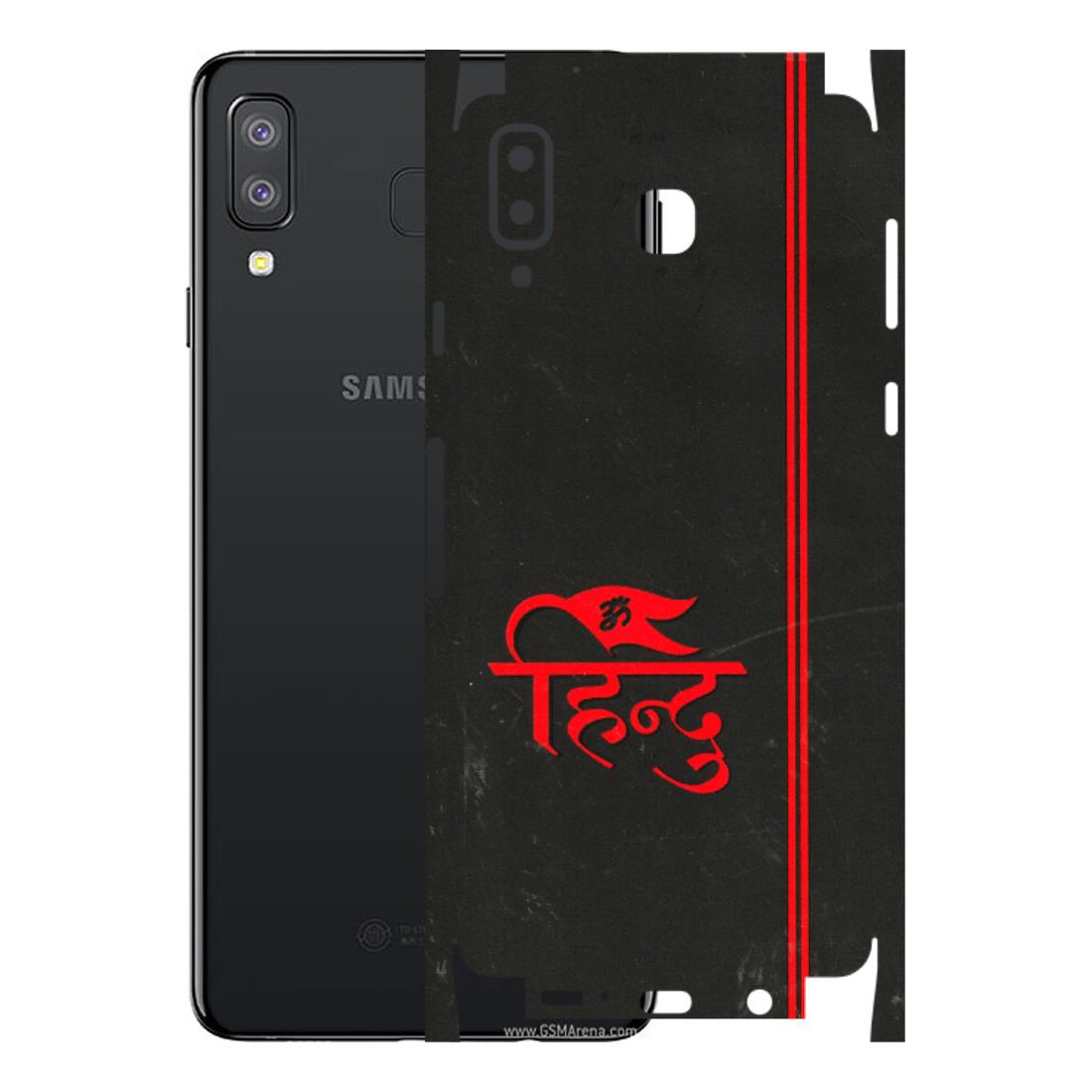 Samsung A/S Series Phone Skins (All Models) - Hindu Black - 3D Embossed Finish (L-153) Samsung Galaxy A8 Star