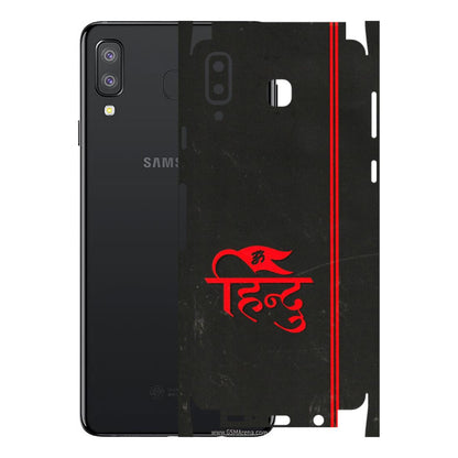 Samsung A/S Series Phone Skins (All Models) - Hindu Black - 3D Embossed Finish (L-153) Samsung Galaxy A8 Star