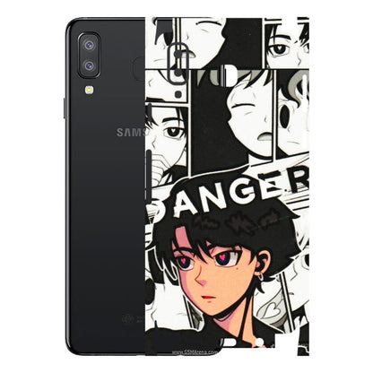 Samsung A/S Series Phone Skins (All Models) - Danger Anime - 3D Embossed Finish (L-155) Samsung Galaxy A8 Star
