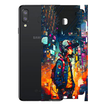 Samsung A/S Series Phone Skins (All Models) - Street Anime Guy - 3D Embossed Finish (L-158) Samsung Galaxy A8 Star