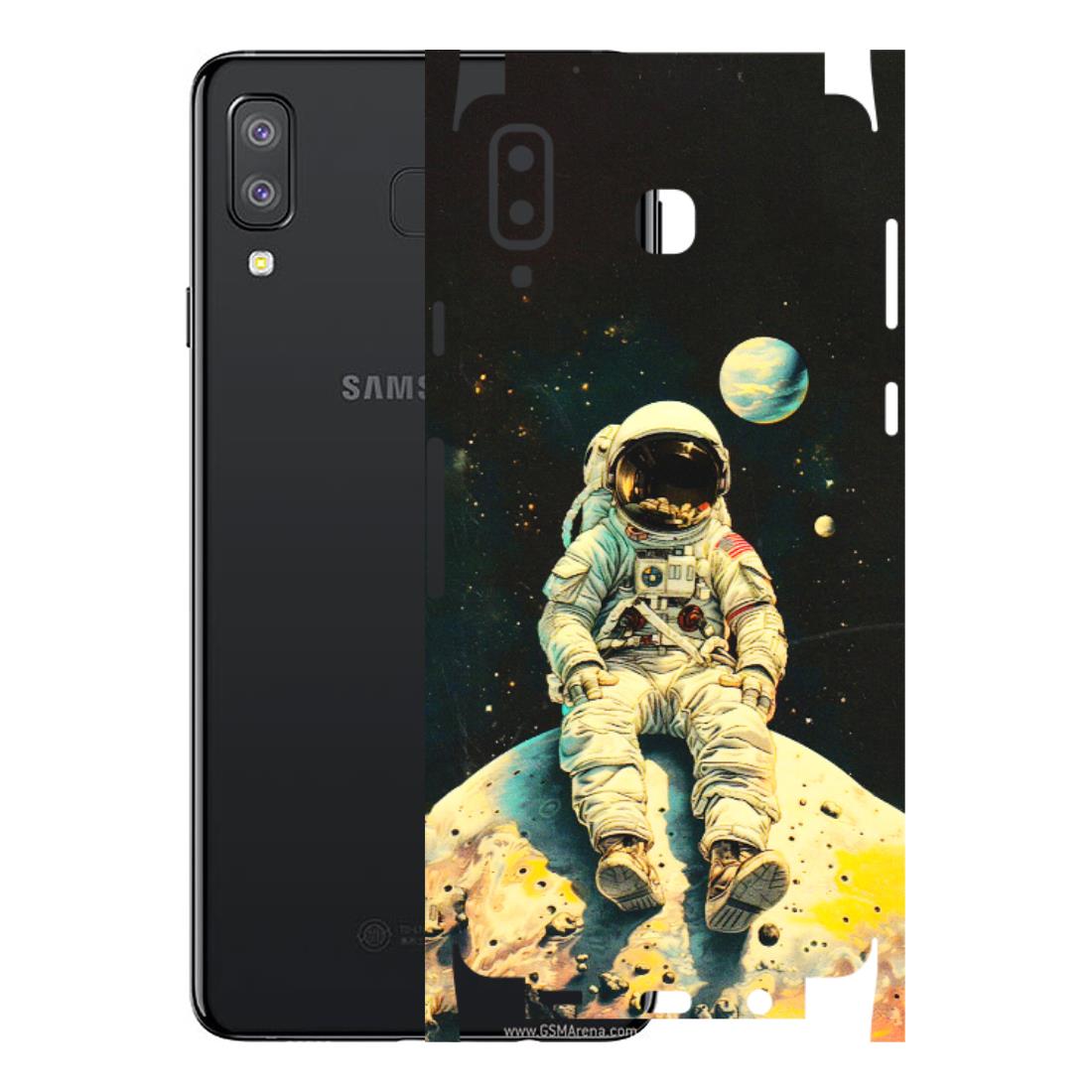 Samsung A/S Series Phone Skins (All Models) - Astronaut in Space - 3D Embossed Finish (L-16) Samsung Galaxy A8 Star