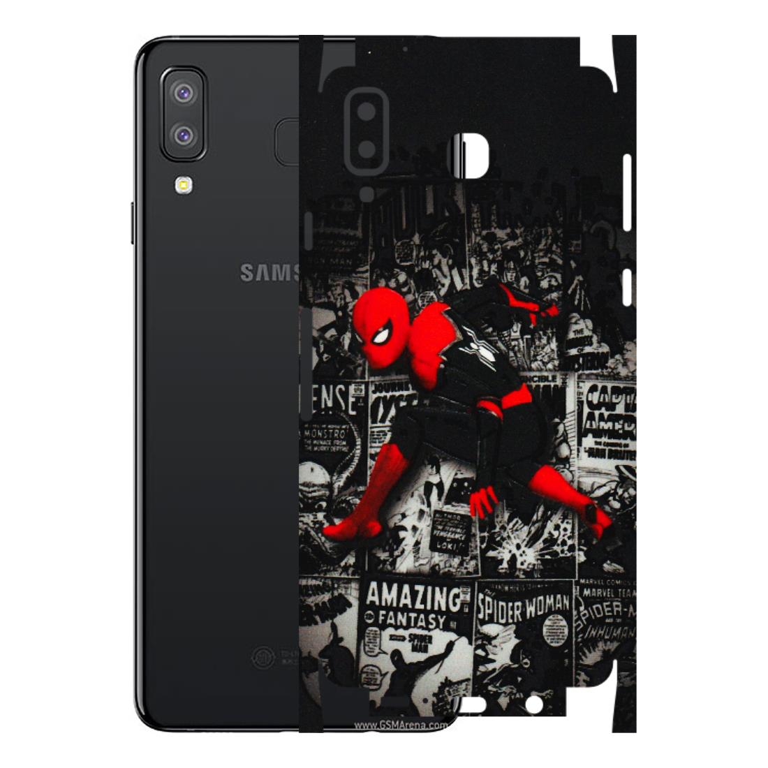 Samsung A/S Series Phone Skins (All Models) - SpiderMan New - 3D Embossed Finish (L-162) Samsung Galaxy A8 Star
