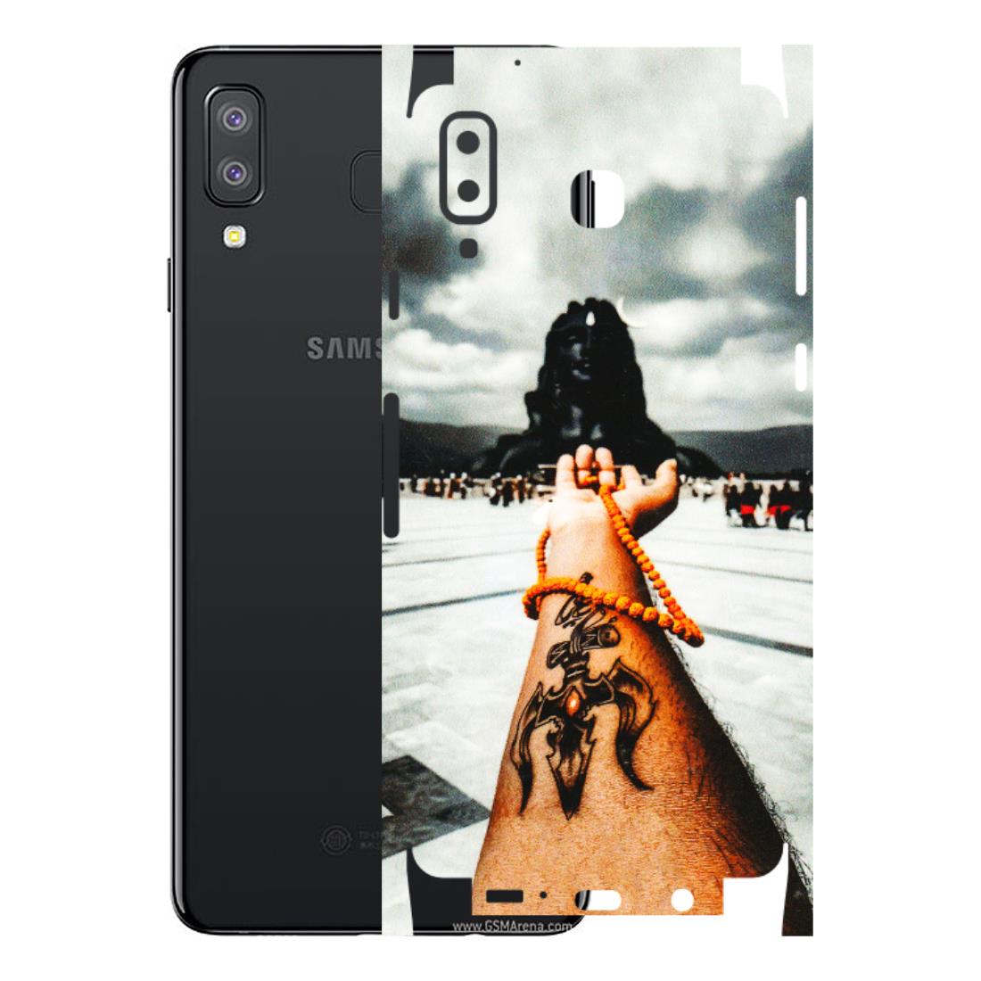 Samsung A/S Series Phone Skins (All Models) - Jai Adiyogi Mahakaal - 3D Embossed Finish (L-164) Samsung Galaxy A8 Star
