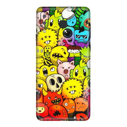 Samsung A/S Series Phone Skins (All Models) - Angry Funkies - 3D Embossed Finish (L-169) Samsung Galaxy A8 Star
