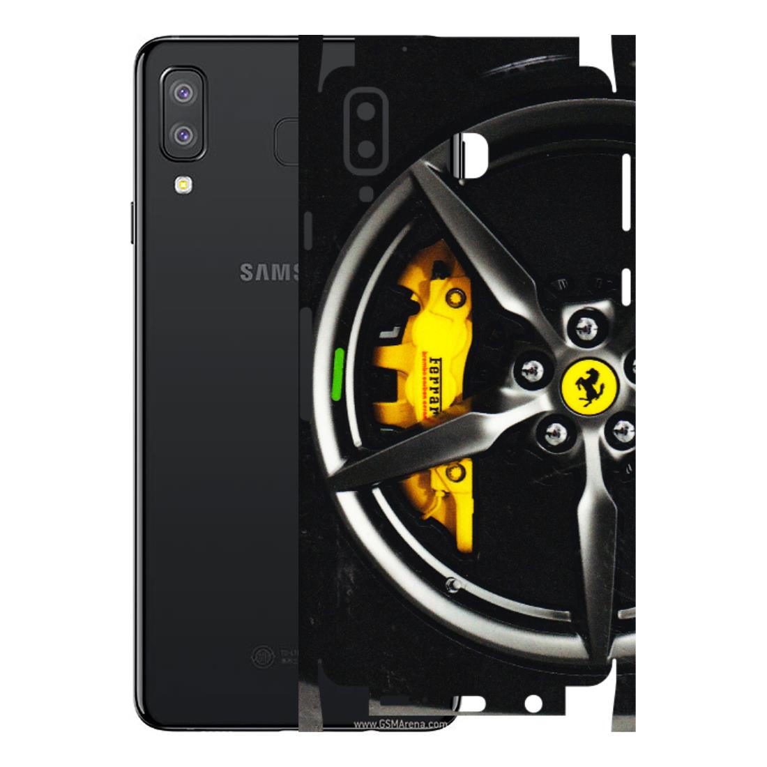 Samsung A/S Series Phone Skins (All Models) - Ferrari Wheel Alloy - 3D Embossed Finish (L-173) Samsung Galaxy A8 Star