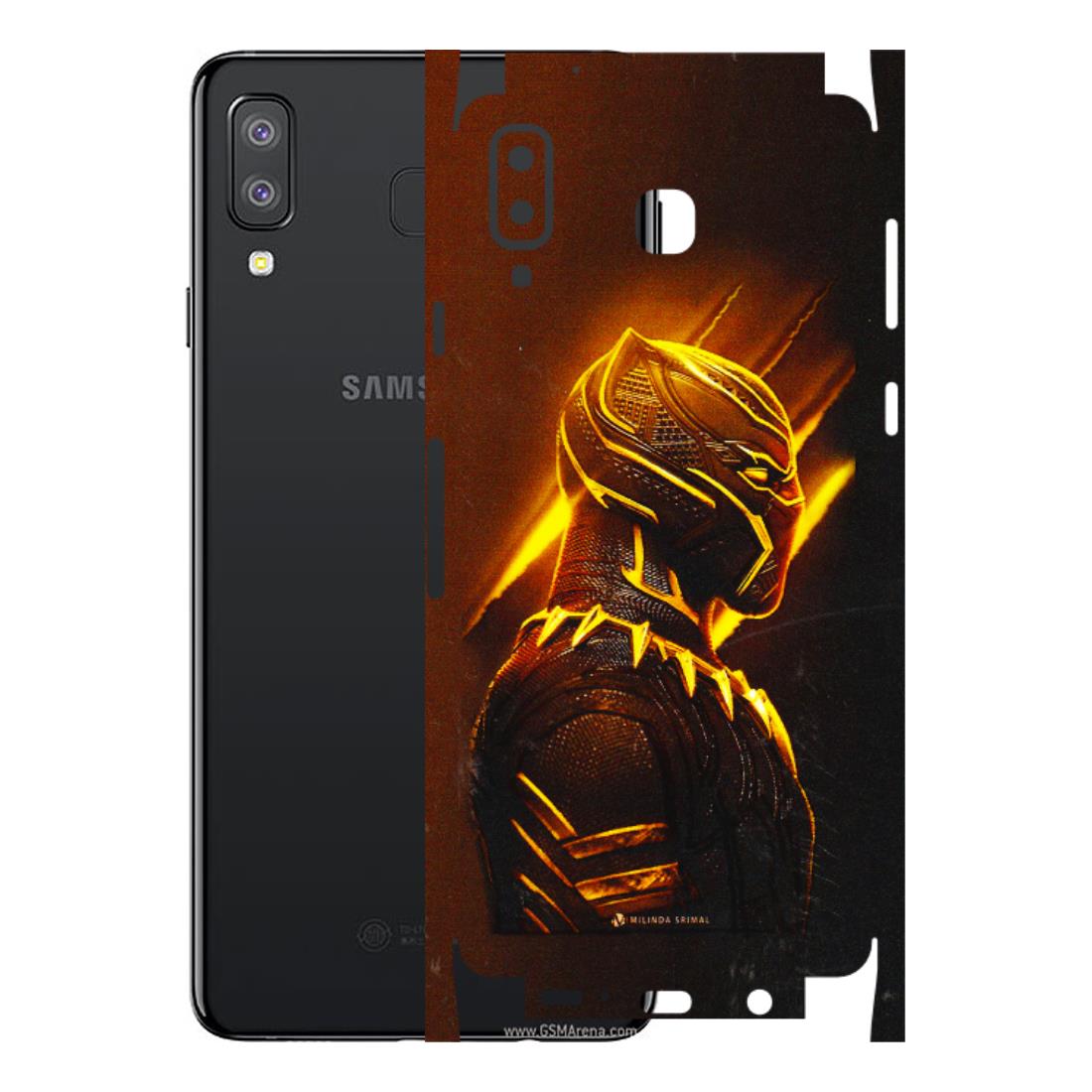 Samsung A/S Series Phone Skins (All Models) - Gold Black Panther - 3D Embossed Finish (L-181) Samsung Galaxy A8 Star