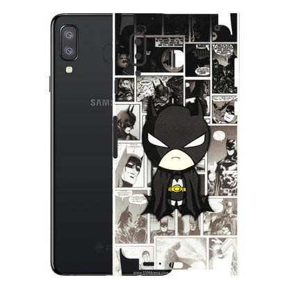 Samsung A/S Series Phone Skins (All Models) - Toon Batman - 3D Embossed Finish (L-182) Samsung Galaxy A8 Star