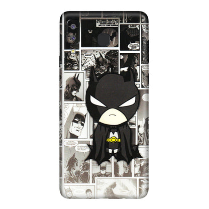 Samsung A/S Series Phone Skins (All Models) - Toon Batman - 3D Embossed Finish (L-182) Samsung Galaxy A8 Star