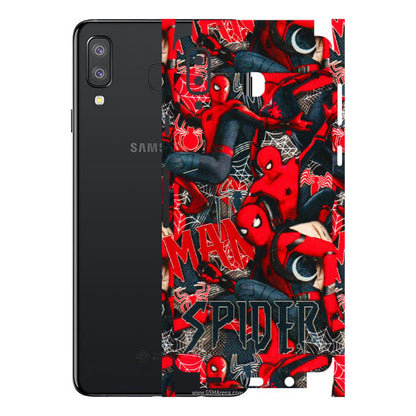 Samsung A/S Series Phone Skins (All Models) - SpiderMan Cool - 3D Embossed Finish (L-188) Samsung Galaxy A8 Star