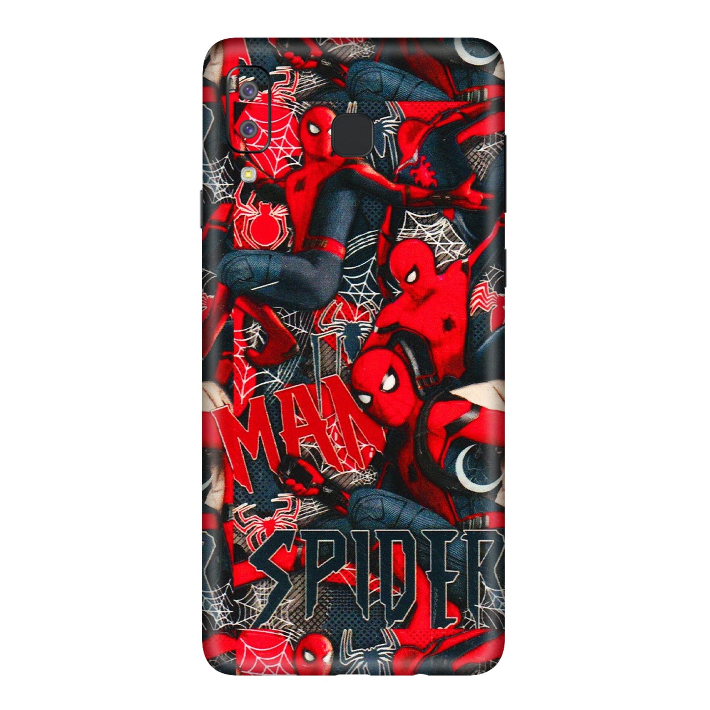 Samsung A/S Series Phone Skins (All Models) - SpiderMan Cool - 3D Embossed Finish (L-188) Samsung Galaxy A8 Star