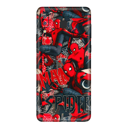 Samsung A/S Series Phone Skins (All Models) - SpiderMan Cool - 3D Embossed Finish (L-188) Samsung Galaxy A8 Star