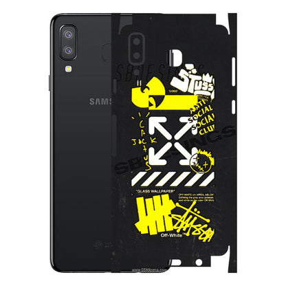 Samsung A/S Series Phone Skins (All Models) - Anti Social Graffiti - 3D Embossed Finish (L-198) Samsung Galaxy A8 Star