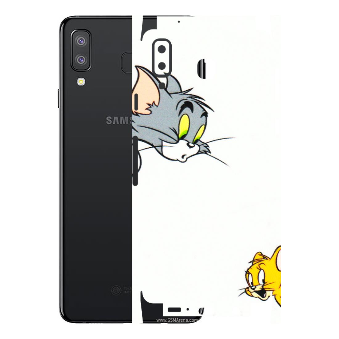 Samsung A/S Series Phone Skins (All Models) - Cute Tom And Jerry - 3D Embossed Finish (L-220) Samsung Galaxy A8 Star