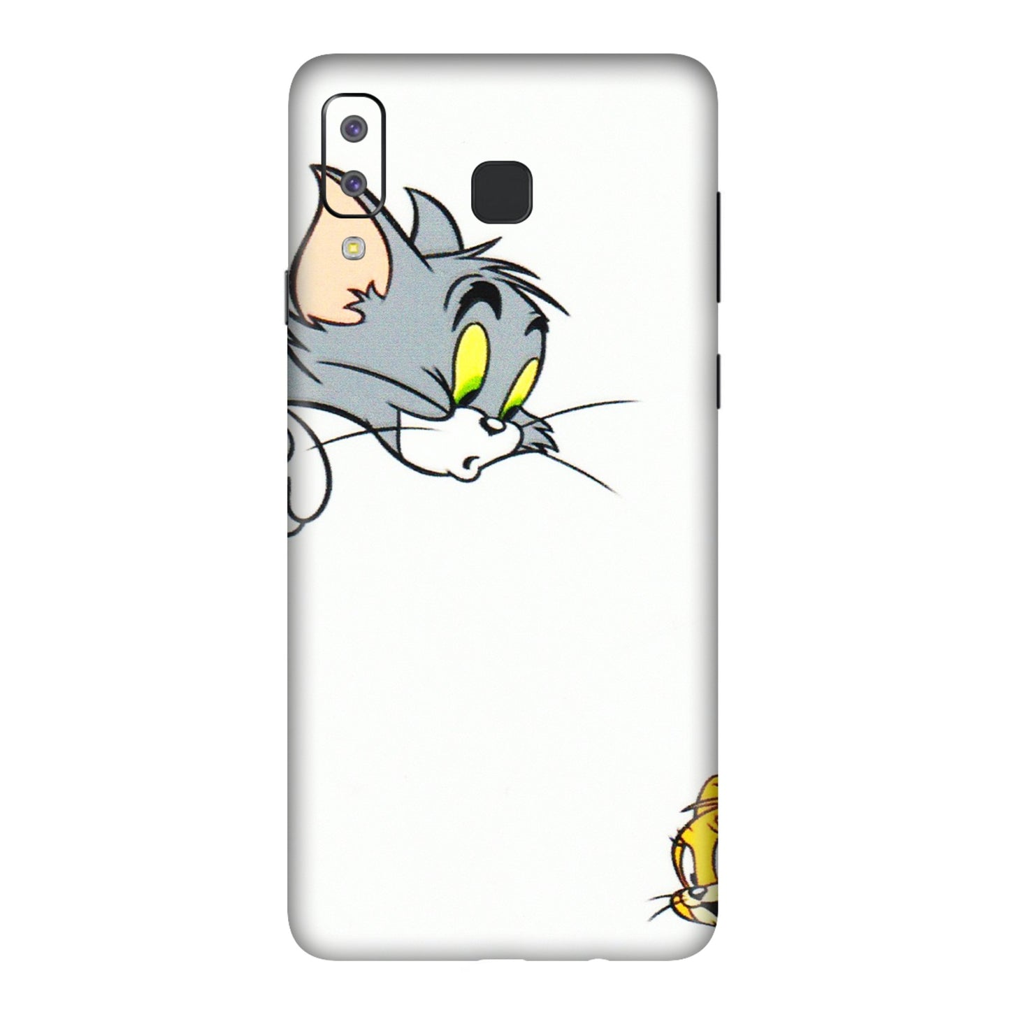 Samsung A/S Series Phone Skins (All Models) - Cute Tom And Jerry - 3D Embossed Finish (L-220) Samsung Galaxy A8 Star