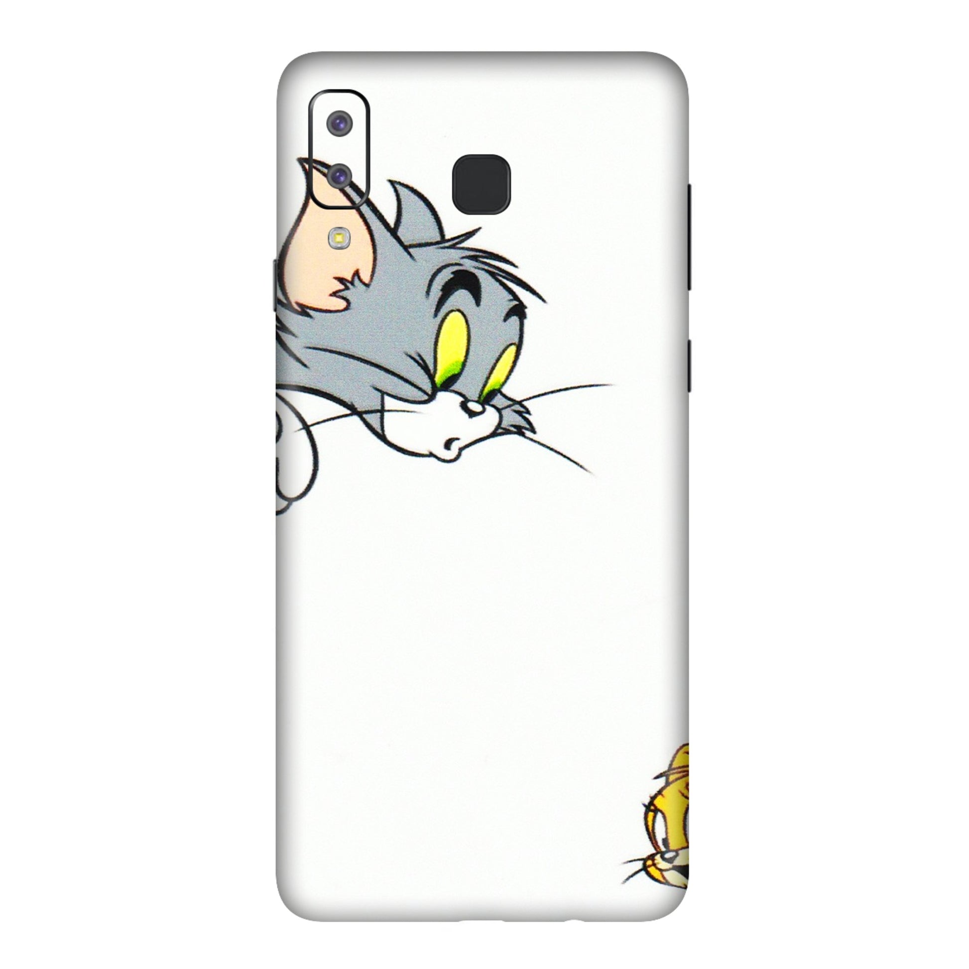 Samsung A/S Series Phone Skins (All Models) - Cute Tom And Jerry - 3D Embossed Finish (L-220) Samsung Galaxy A8 Star