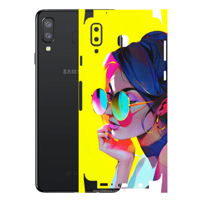 Samsung A/S Series Phone Skins (All Models) - Bold Stylish Girl - 3D Embossed Finish (L-222) Samsung Galaxy A8 Star