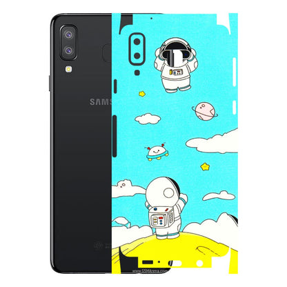 Samsung A/S Series Phone Skins (All Models) - Blue Skies Astro Float - 3D Embossed Finish (L-230) Samsung Galaxy A8 Star