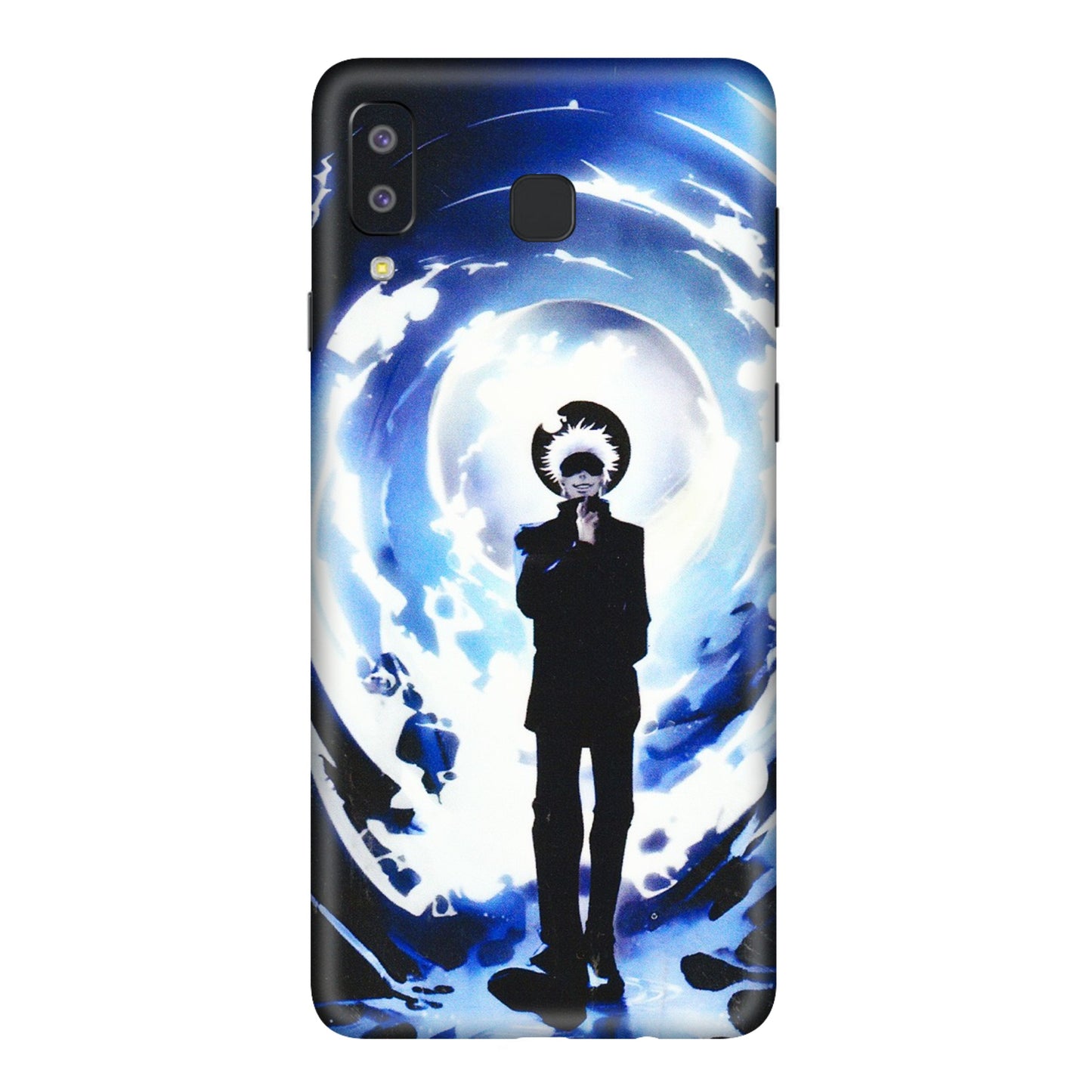 Samsung A/S Series Phone Skins (All Models) - Satoru Gojo Dark Blue - 3D Embossed Finish (L-235) Samsung Galaxy A8 Star