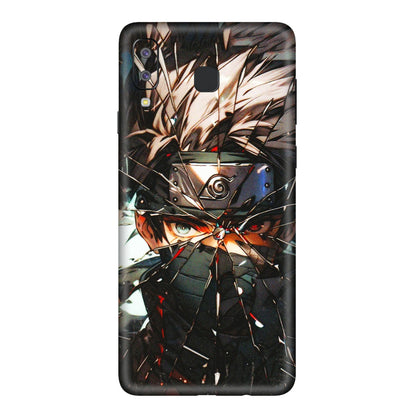 Samsung A/S Series Phone Skins (All Models) - Kakashi Shattered Glass Effect - 3D Embossed Finish (L-237) Samsung Galaxy A8 Star