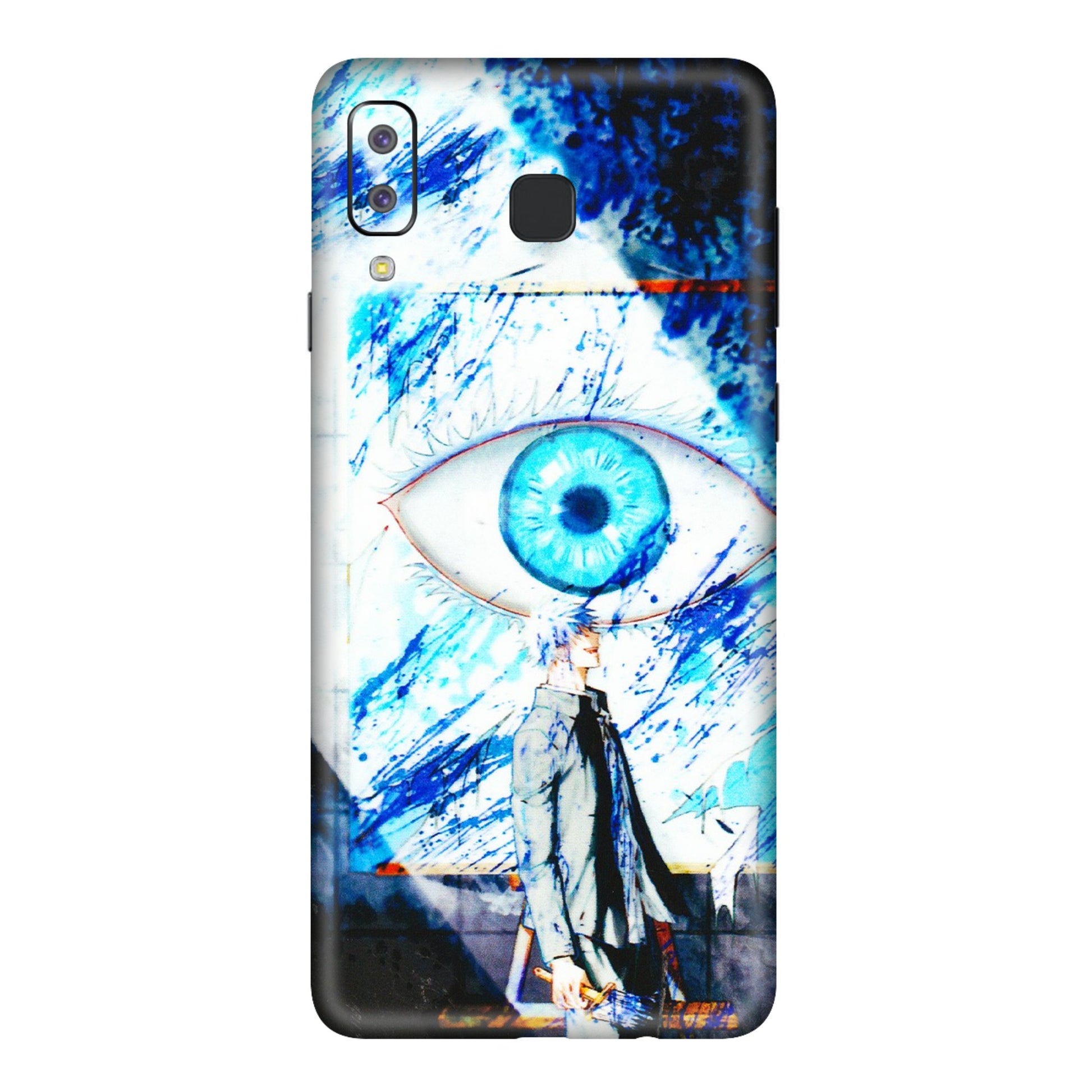 Samsung A/S Series Phone Skins (All Models) - Gojo Satoru evil eye - 3D Embossed Finish (L-239) Samsung Galaxy A8 Star