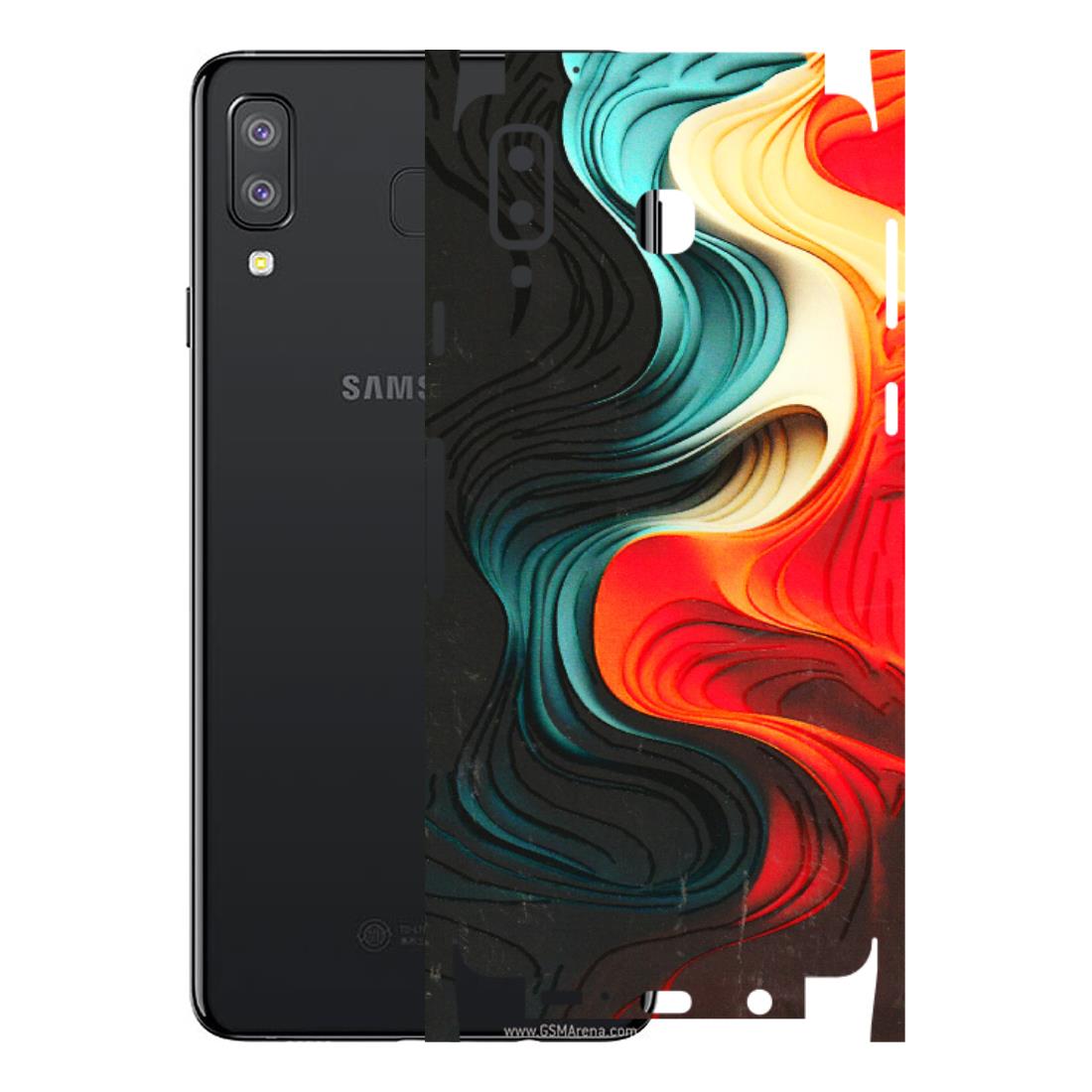 Samsung A/S Series Phone Skins (All Models) - The Silky Swirl - 3D Embossed Finish (L-240) Samsung Galaxy A8 Star