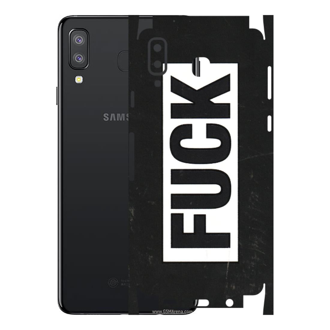 Samsung A/S Series Phone Skins (All Models) - The F Word - 3D Embossed Finish (L-255) Samsung Galaxy A8 Star