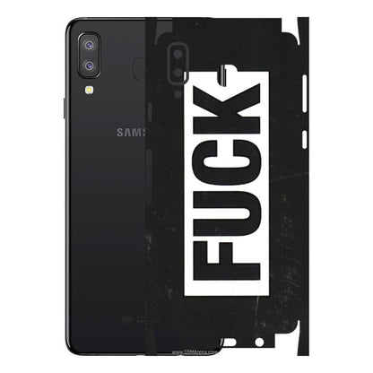 Samsung A/S Series Phone Skins (All Models) - The F Word - 3D Embossed Finish (L-255) Samsung Galaxy A8 Star