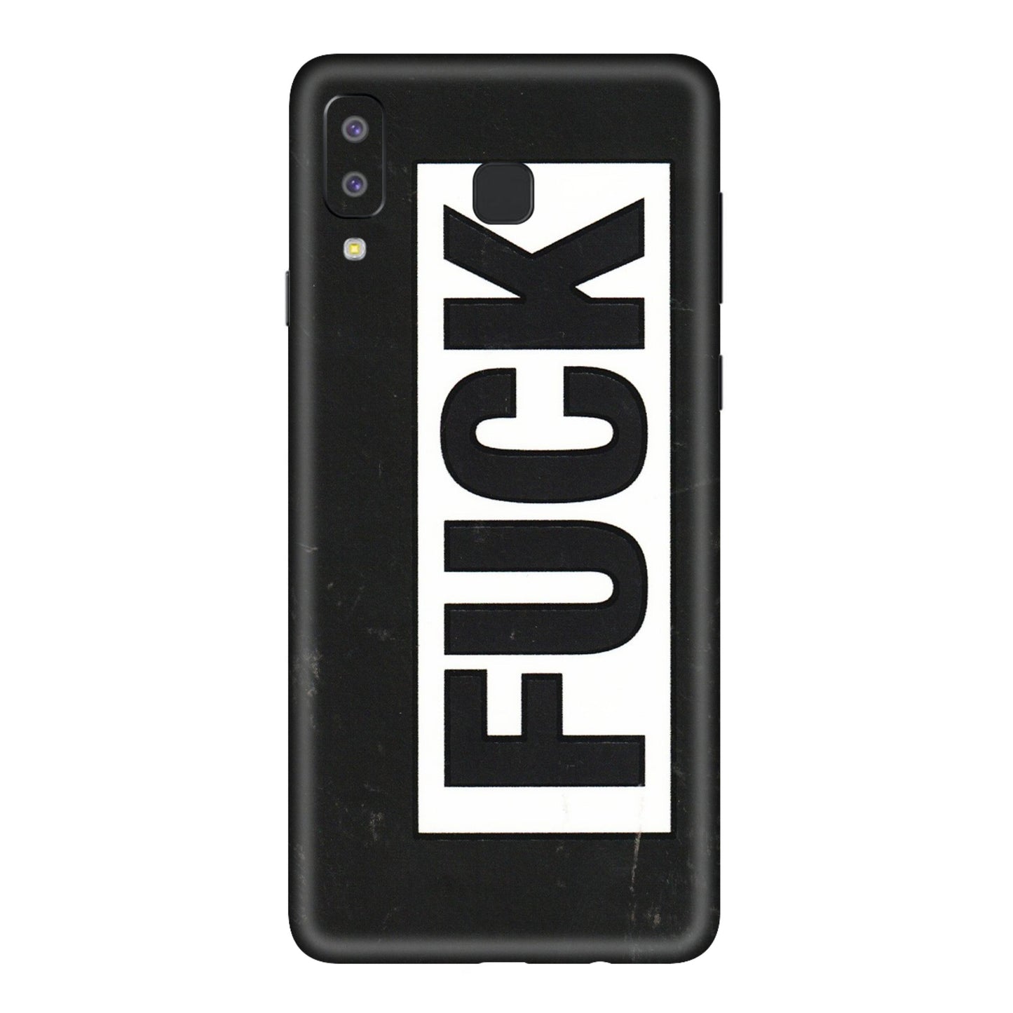 Samsung A/S Series Phone Skins (All Models) - The F Word - 3D Embossed Finish (L-255) Samsung Galaxy A8 Star