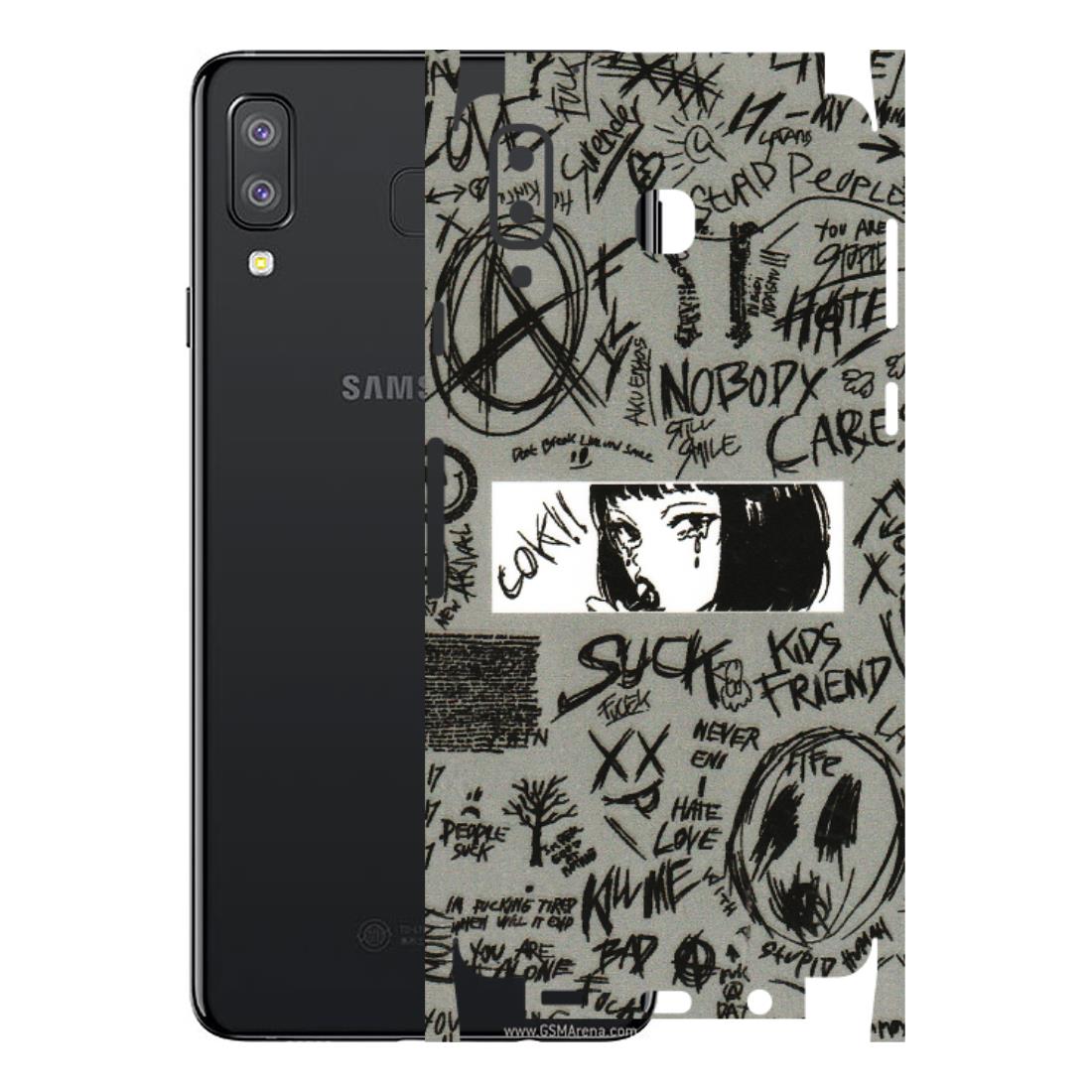 Samsung A/S Series Phone Skins (All Models) - Never Have Love Anime - 3D Embossed Finish (L-260) Samsung Galaxy A8 Star