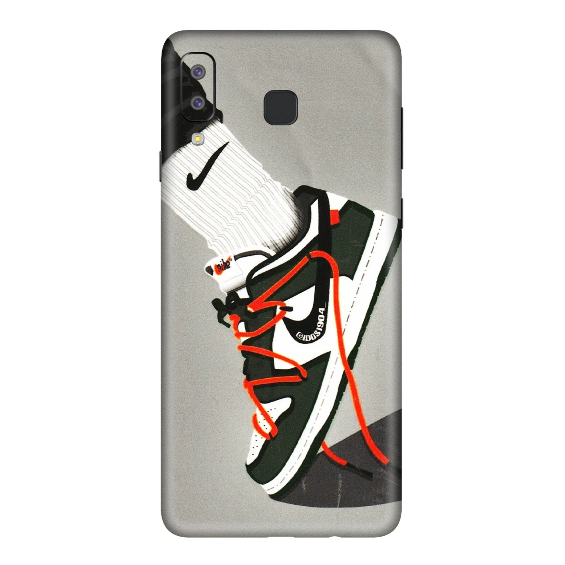 Samsung A/S Series Phone Skins (All Models) - New Grey Sneaker - 3D Embossed Finish (L-261) Samsung Galaxy A8 Star