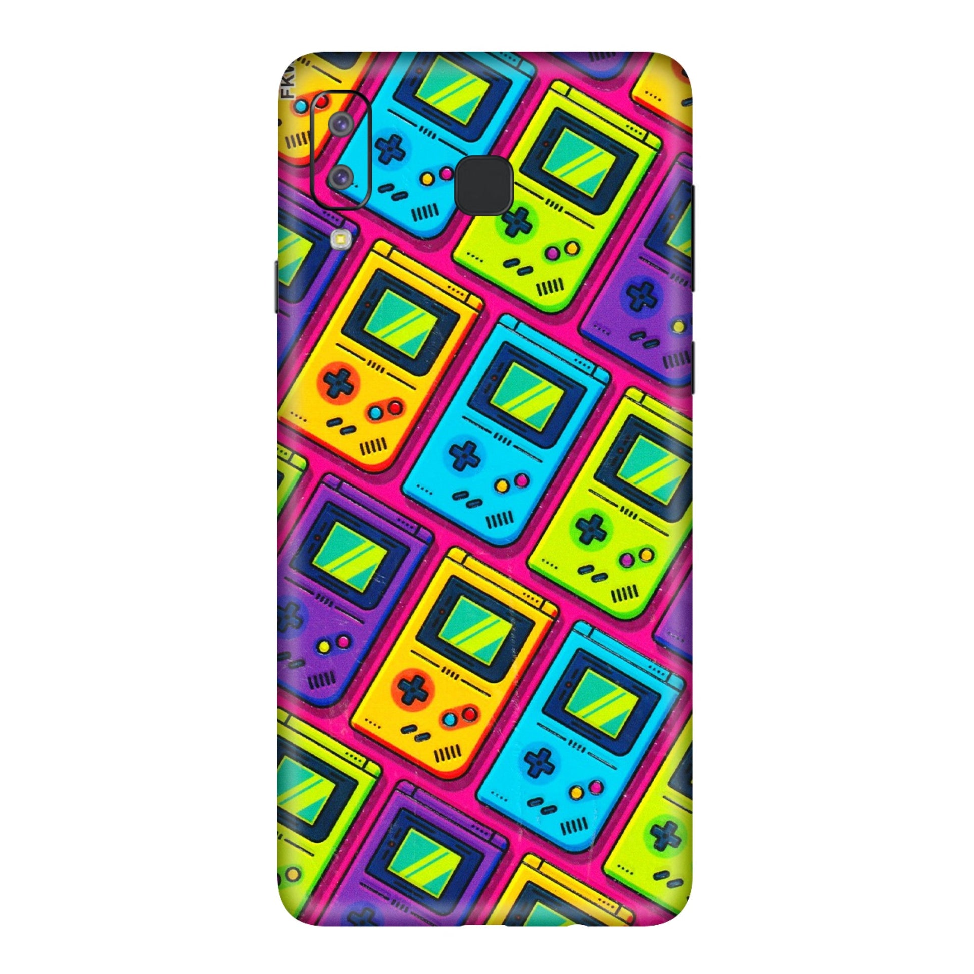 Samsung A/S Series Phone Skins (All Models) - Gameboy Colourful - 3D Embossed Finish (L-266) Samsung Galaxy A8 Star