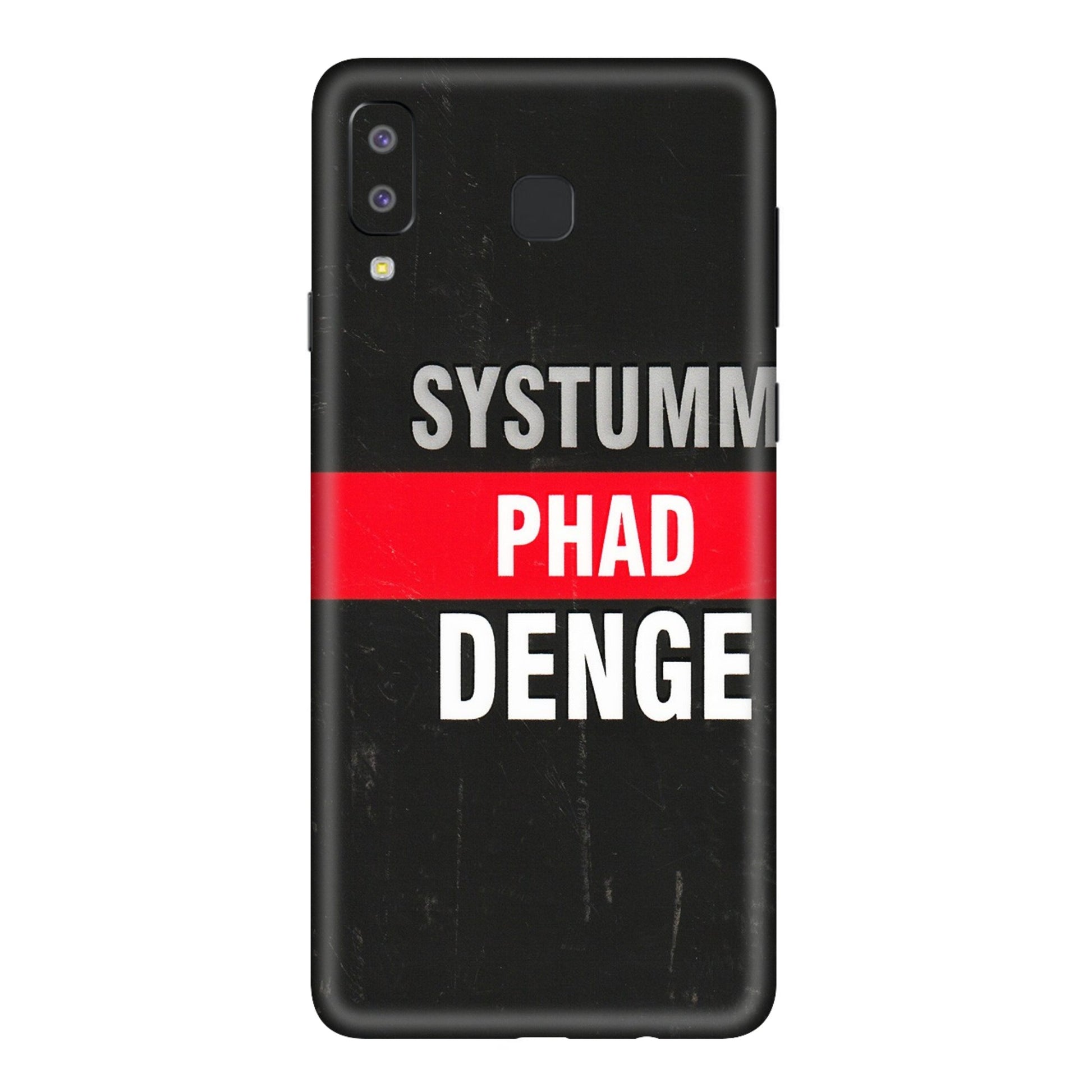 Samsung A/S Series Phone Skins (All Models) - Systumm Phad Denge - 3D Embossed Finish (L-278) Samsung Galaxy A8 Star
