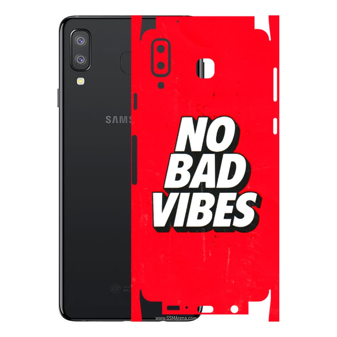 Samsung A/S Series Phone Skins (All Models) - No Bad Vibes - 3D Embossed Finish (L-280) Samsung Galaxy A8 Star
