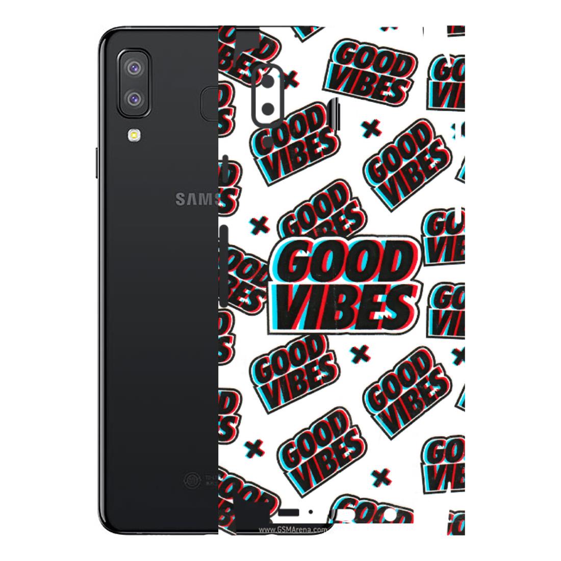Samsung A/S Series Phone Skins (All Models) - Good Vibes - 3D Embossed Finish (L-282) Samsung Galaxy A8 Star