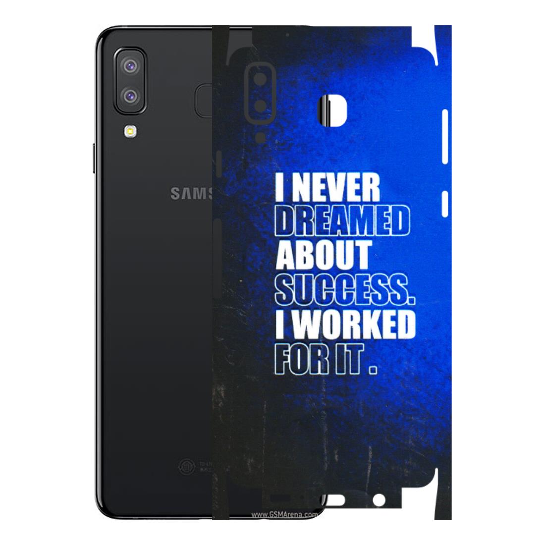 Samsung A/S Series Phone Skins (All Models) - I Never Dreamed About Success - 3D Embossed Finish (L-283) Samsung Galaxy A8 Star