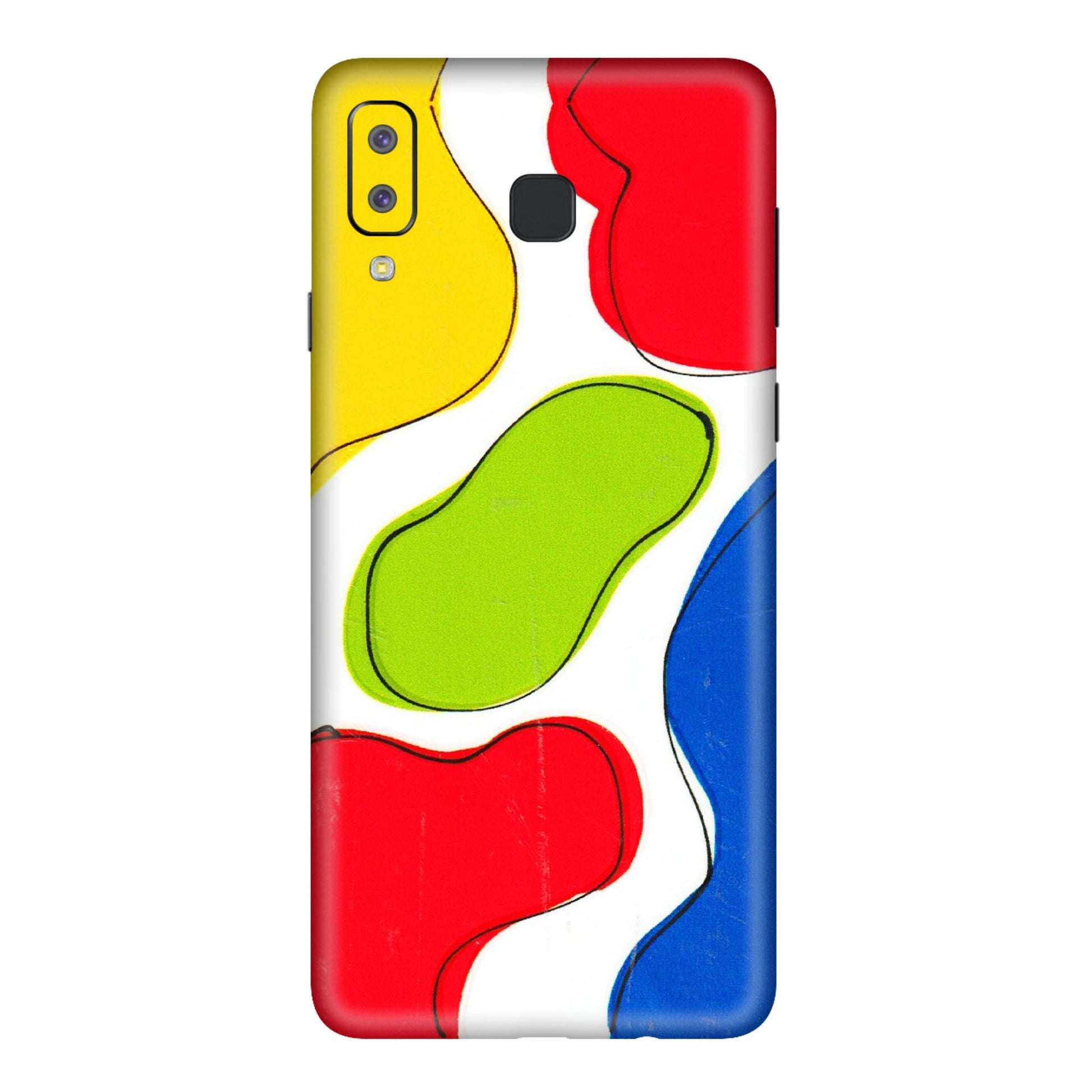 Samsung A/S Series Phone Skins (All Models) - RGB Colour Paint - 3D Embossed Finish (L-284) Samsung Galaxy A8 Star
